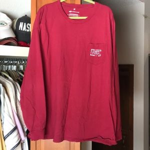 Southern Marsh burgundy long sleeve T-shirt